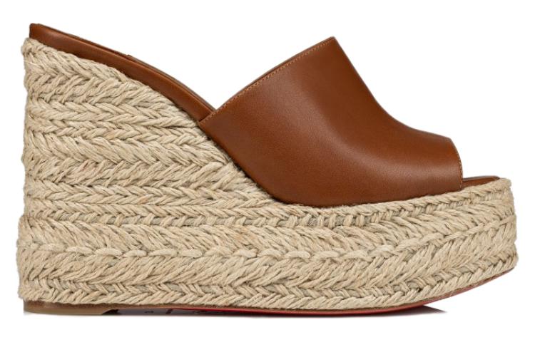 Order (W) クリスチャンルブタン CL ランドリー オープントゥ サンダル (ブラウン) 32301845279