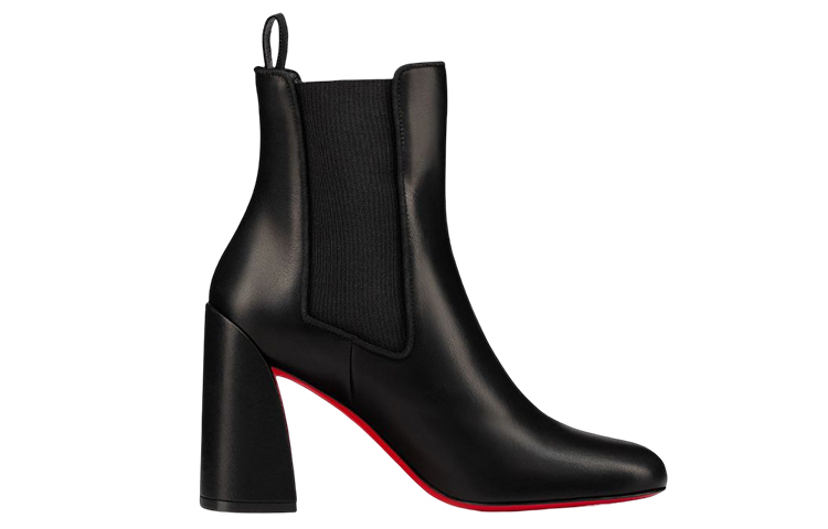 (W) Christian Louboutin CL Chelsea Boot 'Black Calfskin Logo' 圖 2