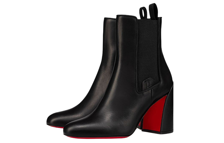 (W) Christian Louboutin CL Chelsea Boot 'Black Calfskin Logo' 圖 3