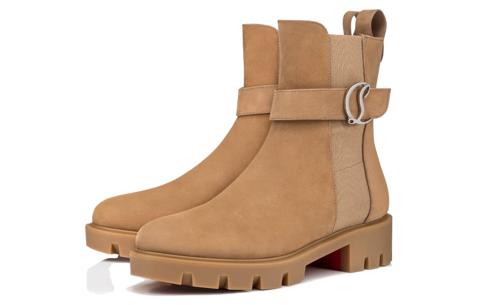 Lookbook (W) Botas Chelsea Lug de Christian Louboutin 'Cuero Marrón Claro' 3230065C941