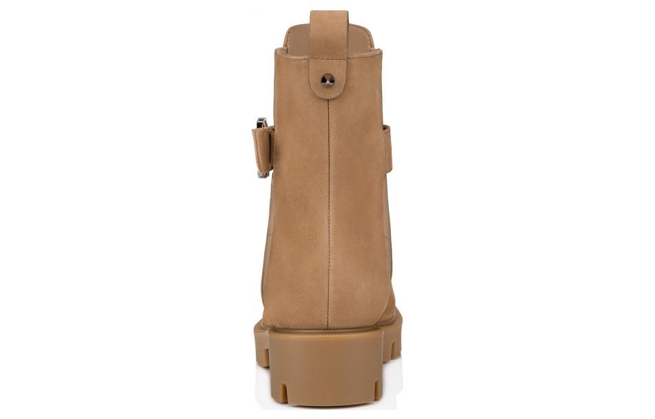Shop (W) Botas Chelsea Lug de Christian Louboutin 'Cuero Marrón Claro' 3230065C941