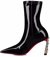 (Women) Christian Louboutin CL Leather Pointed-Toe Stiletto Ankle Boots 8.5cm 'Black' 3231130J277 (Women) Christian Louboutin CL Leather Pointed-Toe Stiletto Ankle Boots 8.5cm 'Black' 3231130J277