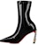 (W) Christian Louboutin CL But Ankle Kulit 8.5cm Bertumit Tinggi 'Hitam' 3231130J277