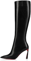 (Women) Christian Louboutin CL Leather Pointed-Toe Stiletto Knee-High Boots 'Black' 1230624BK01 (Women) Christian Louboutin CL Leather Pointed-Toe Stiletto Knee-High Boots 'Black' 1230624BK01