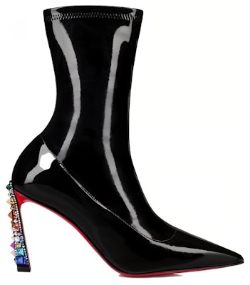 (Women) Christian Louboutin CL Leather Pointed-Toe Stiletto Ankle Boots 8.5cm 'Black' 3231130J277 Order (Women) Christian Louboutin CL Leather Pointed-Toe Stiletto Ankle Boots 8.5cm 'Black' 3231130J277