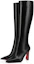 Lookbook (W) Christian Louboutin CL Leder Stiletto Spitze Kniehohe Stiefel ''Schwarz'' 1230624BK01
