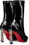 Shop (W) Bottes À Talons Aiguilles En Cuir Noir Christian Louboutin CL 8,5cm 3231130J277