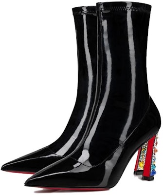 (W) Christian Louboutin CL But Ankle Kulit 8.5cm Bertumit Tinggi 'Hitam' 3231130J277 Lookbook (W) Christian Louboutin CL But Ankle Kulit 8.5cm Bertumit Tinggi 'Hitam' 3231130J277