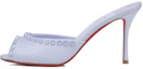Buy (W) Christian Louboutin CL Kulit Stiletto Peep-Toe Slide 'Light Blue Studs' 1231121L277