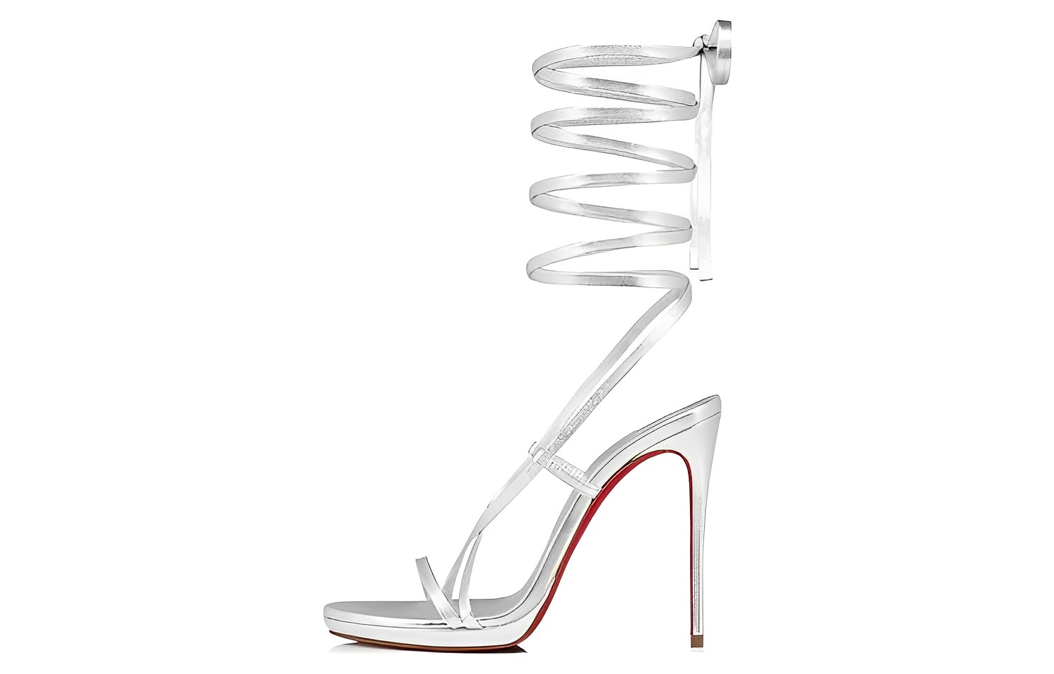 Buy (W) 克里斯提·鲁布托 CL 白色露趾细高跟系带凉鞋 3230153S211