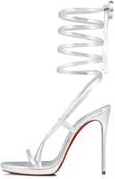(Women) Christian Louboutin CL Open-Toe Stiletto Ankle-Strap Sandals 'White' 3230153S211 (Women) Christian Louboutin CL Open-Toe Stiletto Ankle-Strap Sandals 'White' 3230153S211