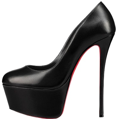 (Women) Christian Louboutin CL Platin Leather Slip-On Pointed Toe Stiletto High Heels 16cm 'Black' 3221111BK01 Buy (Women) Christian Louboutin CL Platin Leather Slip-On Pointed Toe Stiletto High Heels 16cm 'Black' 3221111BK01
