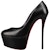 (W) Christian Louboutin Kasut Tumit Tinggi 16cm Kulit Platin 'Hitam' जीอนών उठाよ. 3221111BK01