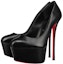 Lookbook (W) Christian Louboutin Kasut Tumit Tinggi 16cm Kulit Platin 'Hitam' जीอนών उठाよ. 3221111BK01