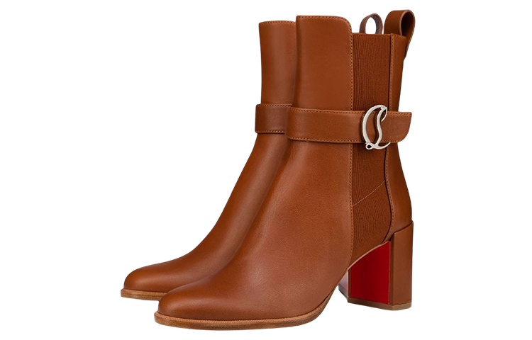 Lookbook (Women) Christian Louboutin CL Platina Calfskin Chelsea Boot 'Deep Brown' 3221105BG71