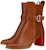 (W) Boot Chelsea Christian Louboutin CL Platina Kulit Anak Lembu 'Coklat Gelap' 3221105BG71