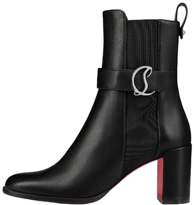 (W) Christian Louboutin CL Sepatu Boot Chelsea Ankle Hak Tebal Kulit 'Hitam' 3221105BK01 Buy (W) Christian Louboutin CL Sepatu Boot Chelsea Ankle Hak Tebal Kulit 'Hitam' 3221105BK01