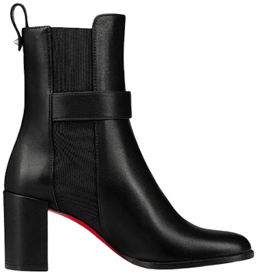 (W) Christian Louboutin CL Sepatu Boot Chelsea Ankle Hak Tebal Kulit 'Hitam' 3221105BK01 Order (W) Christian Louboutin CL Sepatu Boot Chelsea Ankle Hak Tebal Kulit 'Hitam' 3221105BK01