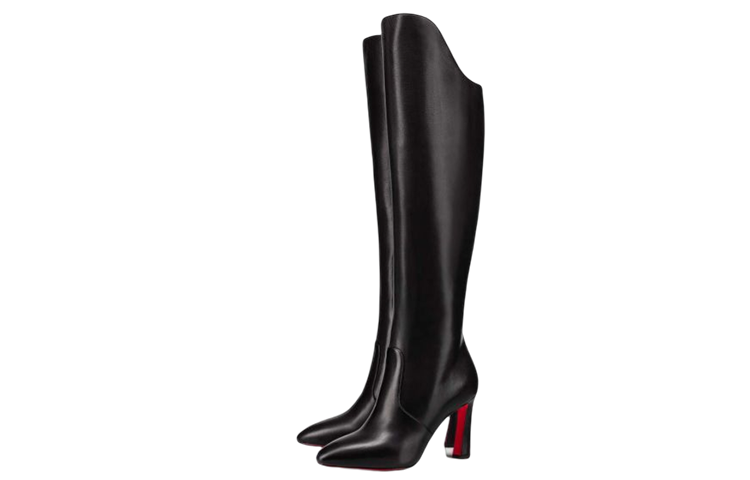 (W) Christian Louboutin CL Platine Eleonor High-Top 'Black Calfskin' 圖 3