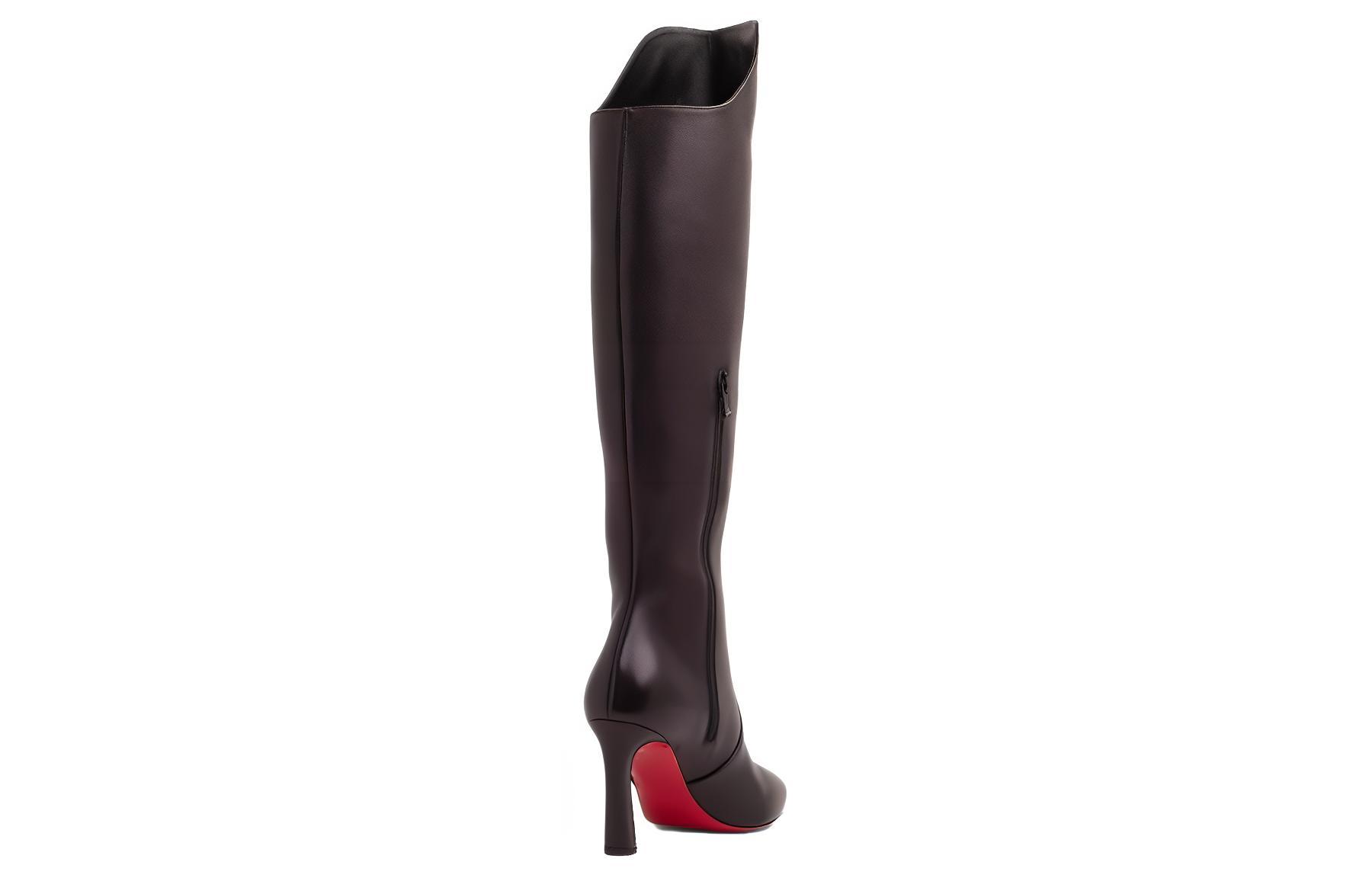 (W) Christian Louboutin CL Platine Eleonor High-Top 'Black Calfskin' 圖 5