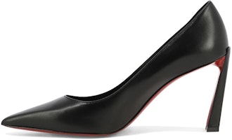 (Women) Christian Louboutin CL Platine Leather Black 'Versatile Comfort Stiletto' 1230134B439 (Women) Christian Louboutin CL Platine Leather Black 'Versatile Comfort Stiletto' 1230134B439