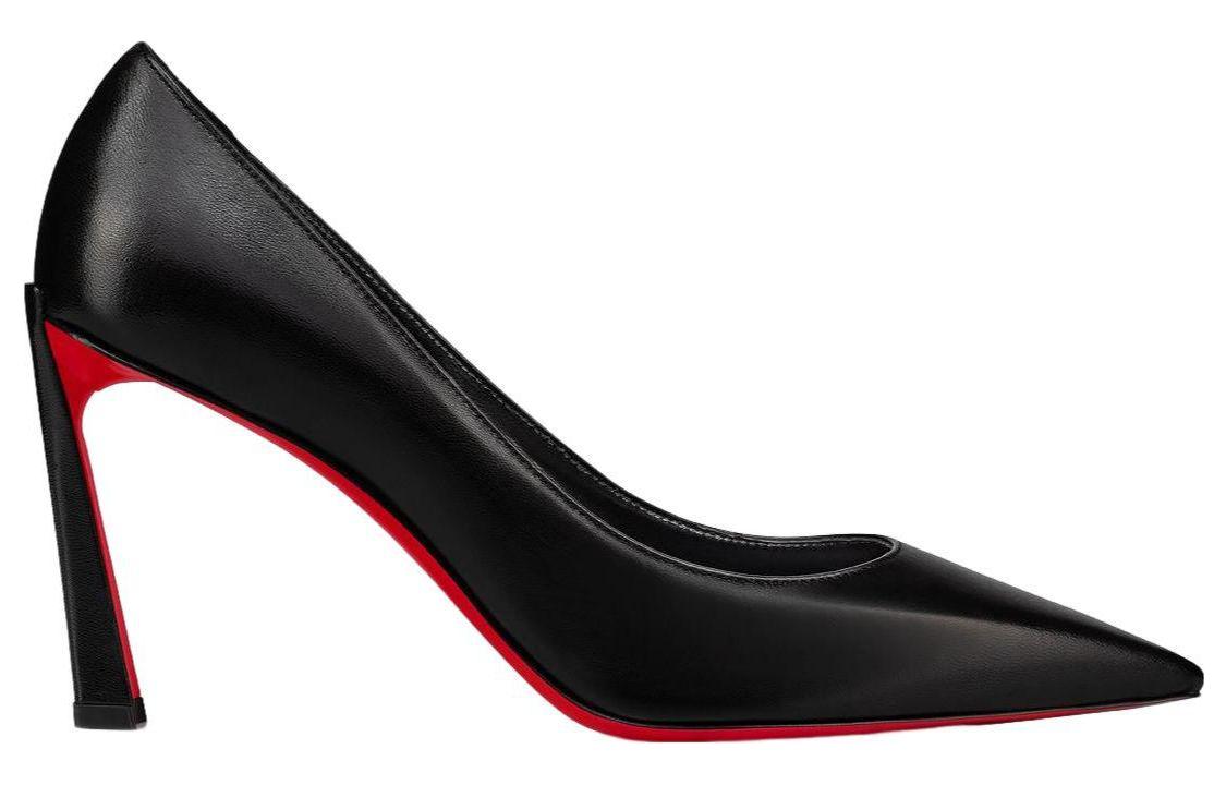 Order (Women) Christian Louboutin CL Platine Leather Black 'Versatile Comfort Stiletto' 1230134B439
