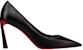 (W) Christian Louboutin CL Platine Kulit Hitam 'Keselesaan Versatil Stiletto' 1230134B439