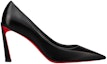Order (W) Christian Louboutin CL Platine Kulit Hitam 'Keselesaan Versatil Stiletto' 1230134B439