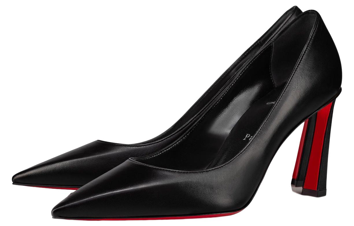 Lookbook (W) Christian Louboutin CL Platine Cuero Negro 'Tacón de Aguja Versátil y Cómodo' 1230134B439