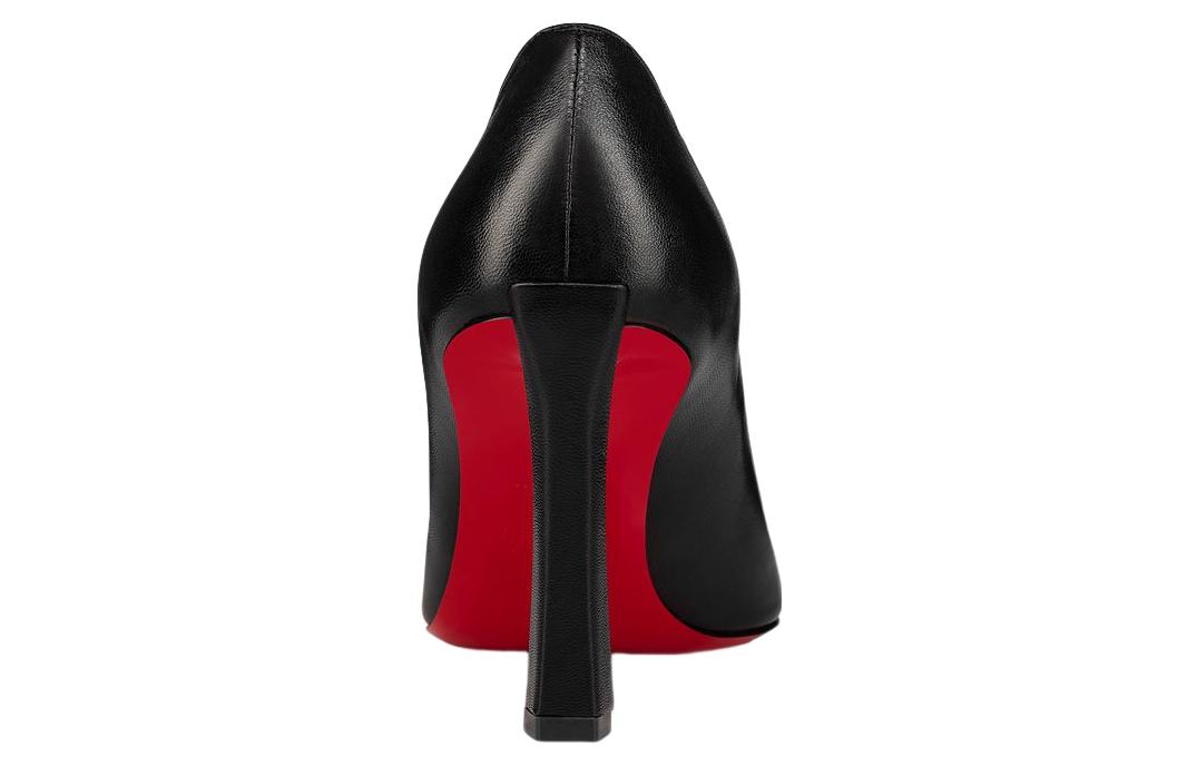 Shop (Women) Christian Louboutin CL Platine Leather Black 'Versatile Comfort Stiletto' 1230134B439