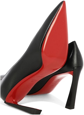 (Women) Christian Louboutin CL Platine Leather Black 'Versatile Comfort Stiletto' 1230134B439 Details for (Women) Christian Louboutin CL Platine Leather Black 'Versatile Comfort Stiletto' 1230134B439