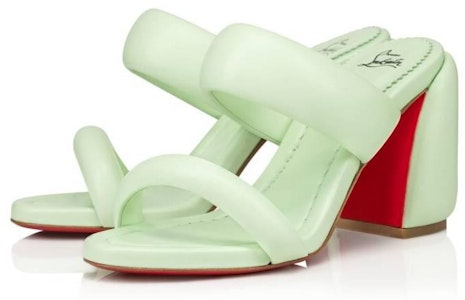 (W) 克里斯提·鲁布托Platine绿皮凉鞋8.5厘米'简约优雅' 1230780E573 Order (W) 克里斯提·鲁布托Platine绿皮凉鞋8.5厘米'简约优雅' 1230780E573