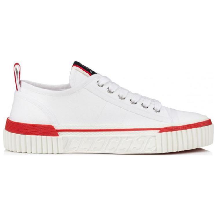 Order (W) Christian Louboutin CL Platine Pedro Junior Canvas Low Top ''Weiß Komfort'' 3230469WH01