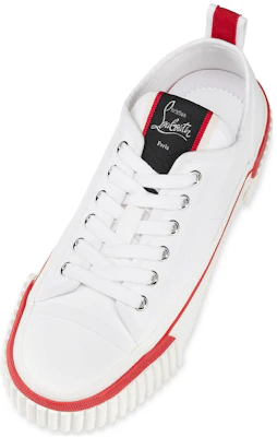 (W) Christian Louboutin CL Platine Pedro Junior Canvas Low Top ''Weiß Komfort'' 3230469WH01 Lookbook (W) Christian Louboutin CL Platine Pedro Junior Canvas Low Top ''Weiß Komfort'' 3230469WH01