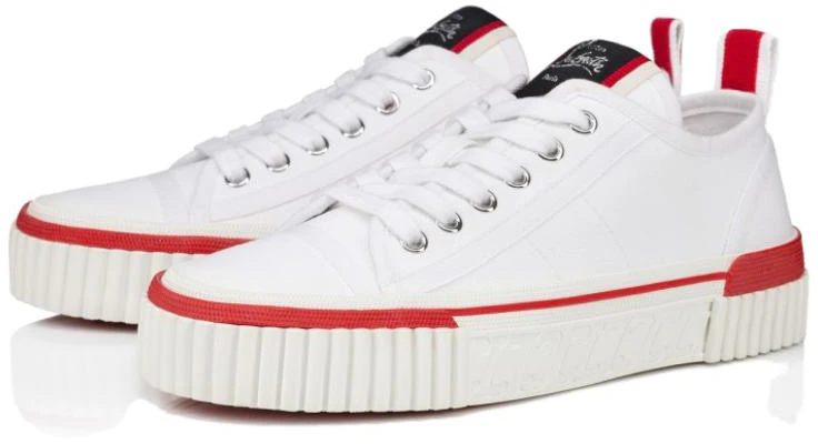 (W) Christian Louboutin CL Platine Pedro Junior Canvas Low Top ''Weiß Komfort'' 3230469WH01 Shop (W) Christian Louboutin CL Platine Pedro Junior Canvas Low Top ''Weiß Komfort'' 3230469WH01