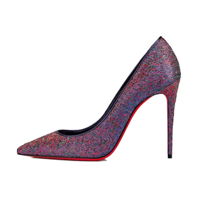 (W) Christian Louboutin CL Platine Pointy Toe Stiletto 'Purple'