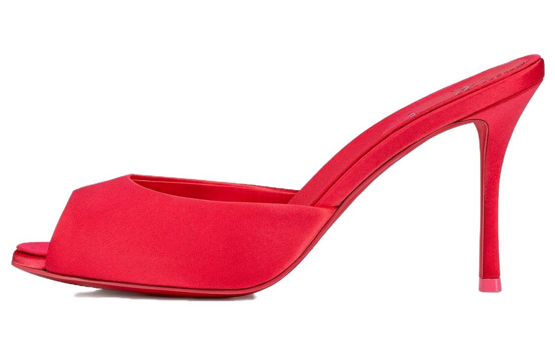 (W) Christian Louboutin CL Platinum CMFT Slide 'Red'