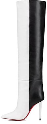 (Women) Christian Louboutin CL Platinum First Layer Cowhide High-Top Boots 'Black White' 3230820Q254 Buy (Women) Christian Louboutin CL Platinum First Layer Cowhide High-Top Boots 'Black White' 3230820Q254