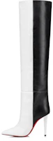 (Women) Christian Louboutin CL Platinum First Layer Cowhide High-Top Boots 'Black White' 3230820Q254 (Women) Christian Louboutin CL Platinum First Layer Cowhide High-Top Boots 'Black White' 3230820Q254