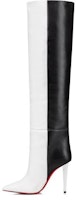 (Women) Christian Louboutin CL Platinum First Layer Cowhide High-Top Boots 'Black White' 3230820Q254 (Women) Christian Louboutin CL Platinum First Layer Cowhide High-Top Boots 'Black White' 3230820Q254