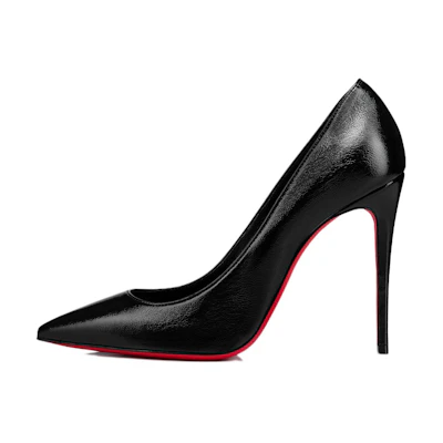 (W) Christian Louboutin CL Pointed Toe Slip-On Stiletto 'Black'