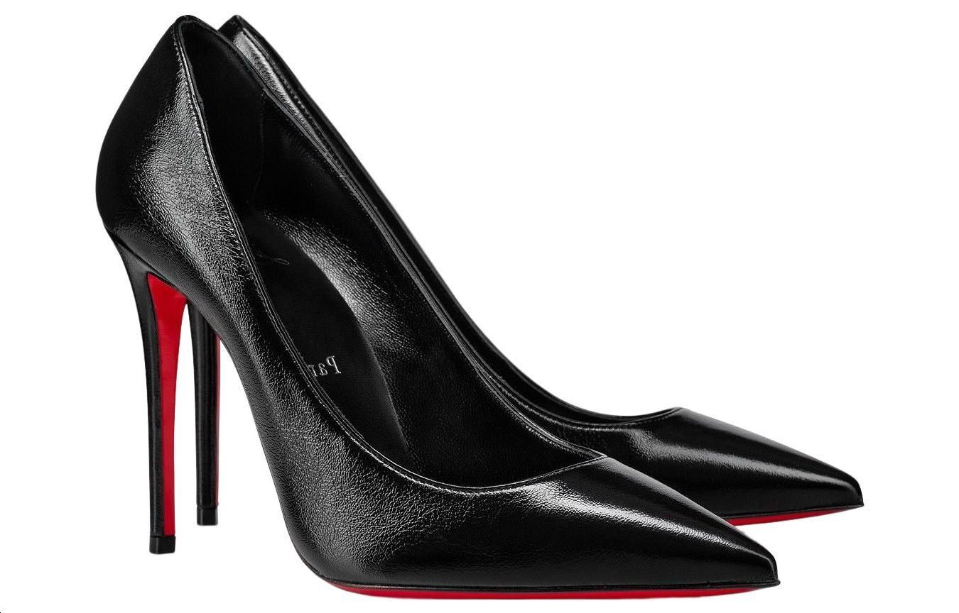 (W) Christian Louboutin CL Pointed Toe Slip-On Stiletto 'Black' 圖 4