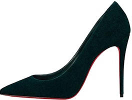 (Women) Christian Louboutin CL Pointed Toe Stiletto Heels 'Green Velvet' 1220563E522 (Women) Christian Louboutin CL Pointed Toe Stiletto Heels 'Green Velvet' 1220563E522