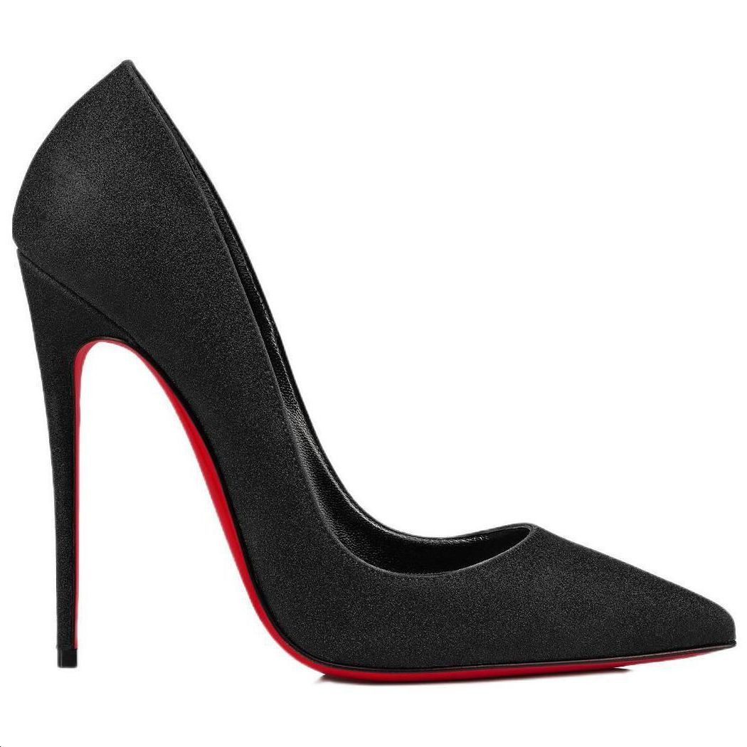 (W) Christian Louboutin CL Pointed Toe Stiletto 'Black Leather' 圖 2