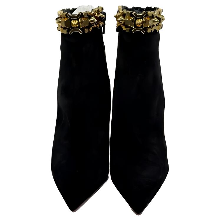 Lookbook (W) Christian Louboutin CL But Ankle Stiletto Hujung Runcing 'Black Velvet' 1230400CM6S