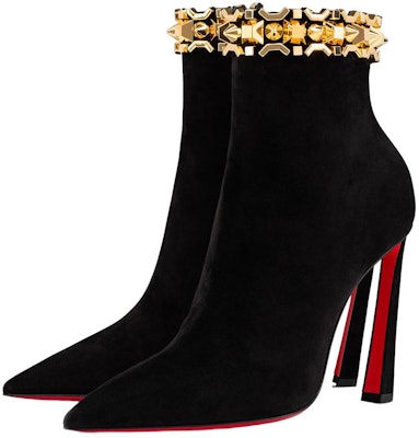 (W) Christian Louboutin CL But Ankle Stiletto Hujung Runcing 'Black Velvet' 1230400CM6S Lookbook (W) Christian Louboutin CL But Ankle Stiletto Hujung Runcing 'Black Velvet' 1230400CM6S
