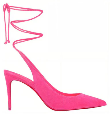 (Women) Christian Louboutin CL Pointed Toe Suede Lace-Up Stiletto 'Pink' 3220848P732 Order (Women) Christian Louboutin CL Pointed Toe Suede Lace-Up Stiletto 'Pink' 3220848P732