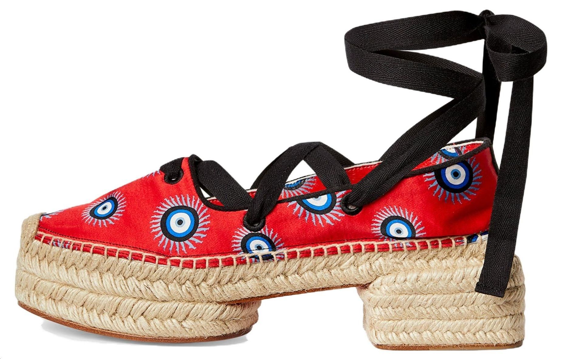 (W) Christian Louboutin CL Rotapump High Heels 'Red Fabric CMFT'