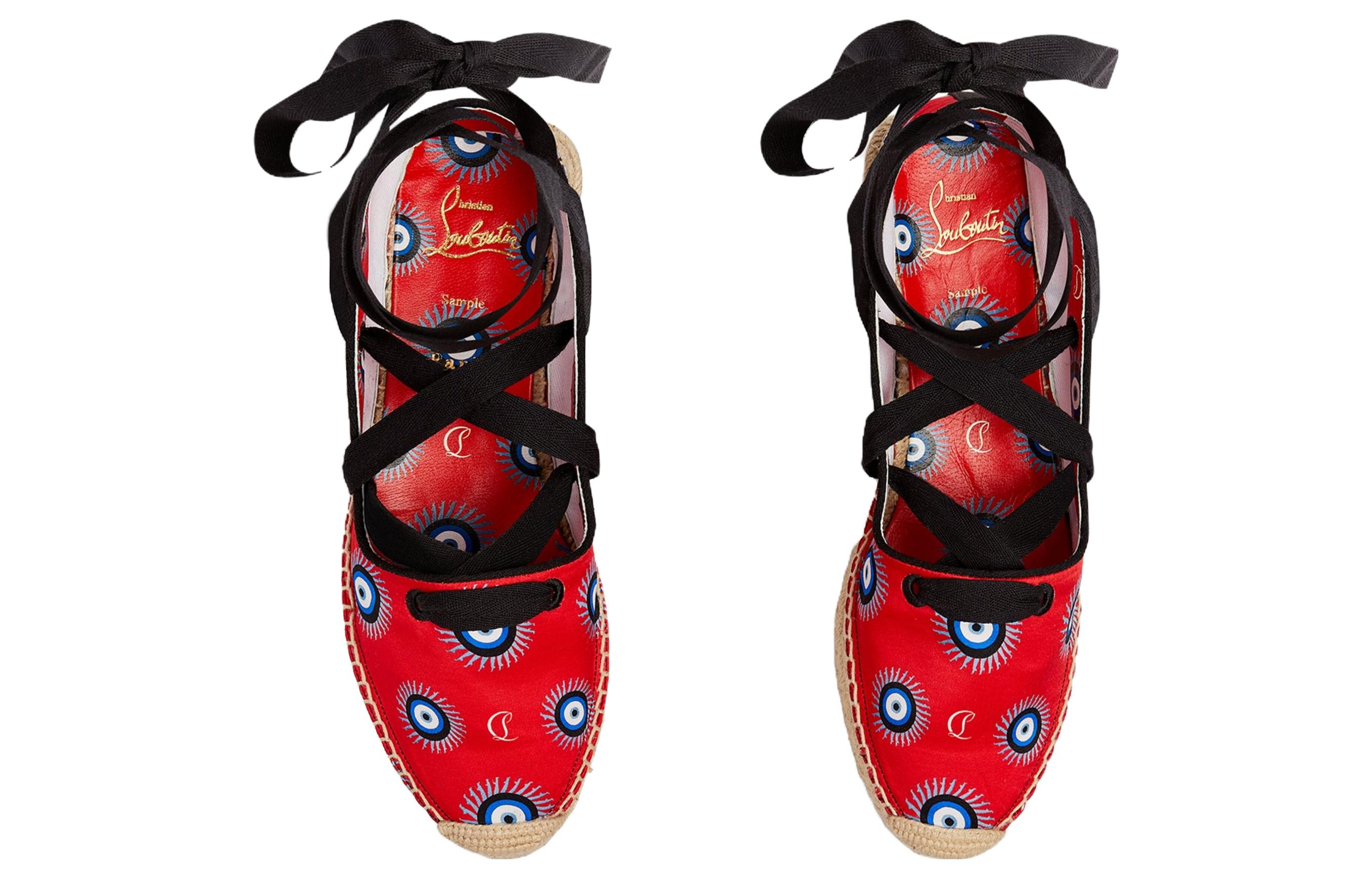 (W) Christian Louboutin CL Rotapump High Heels 'Red Fabric CMFT' 圖 4