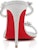 (W) Christian Louboutin CL Perak 'Just Queen Kulit Logam Sandal Terbuka' 1231152S265